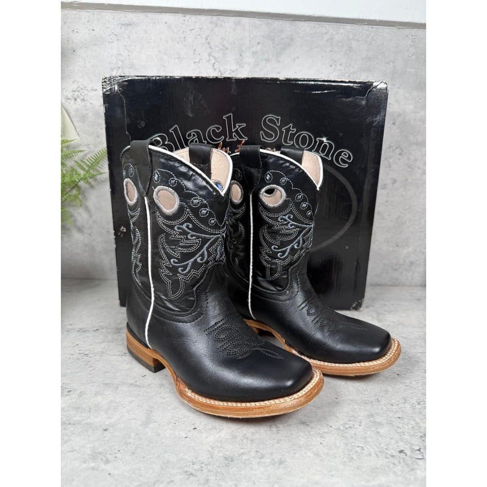 Black stone cowboy boots size 11.5c